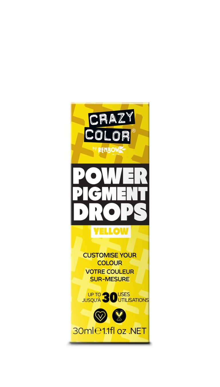 Crazy Color Power Pigment Drops Yellow 30ml - Beauty Kick