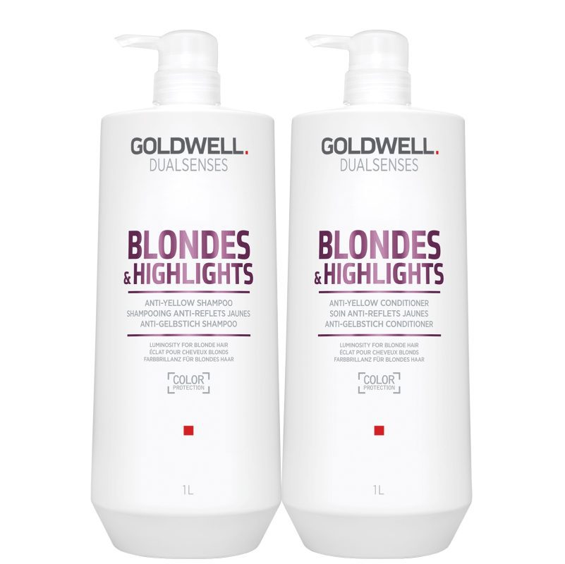 Goldwell Dualsenses Blondes & Highlights A-Y Shampoo 1000ml and Conditioner 1000ml