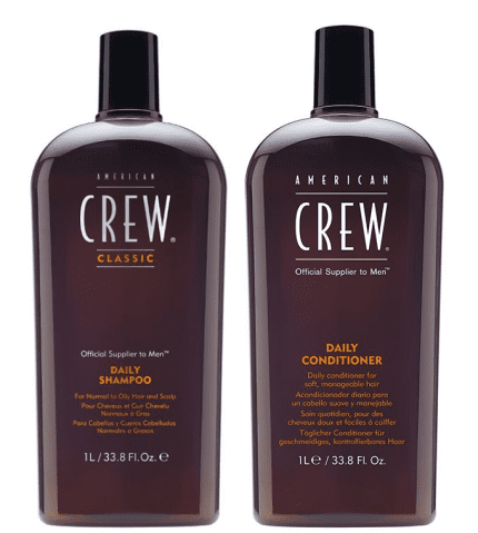 American Crew Daily Cleansing Shampoo 1000ml and Moisturising Conditioner 1000ml