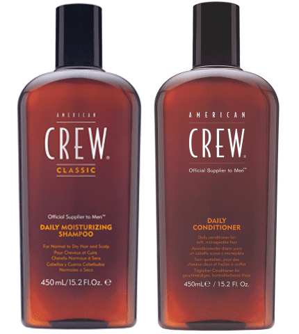 American Crew Daily Moisturizing Shampoo 450ml and Conditioner 450ml