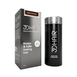 3D Hair Natural Hair Building Fibres For Thinning Hair Medium Brown 35g