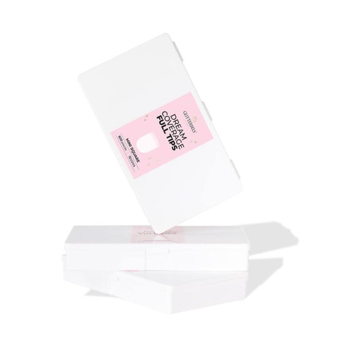 Glitterbels Dream Coverage Full Tips Square Mini (12 sizes x 50 ...
