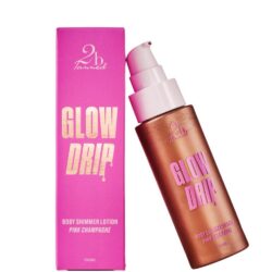 2bTanned Glow Drip Body Shimmer Lotion Pink Champagne 100ml