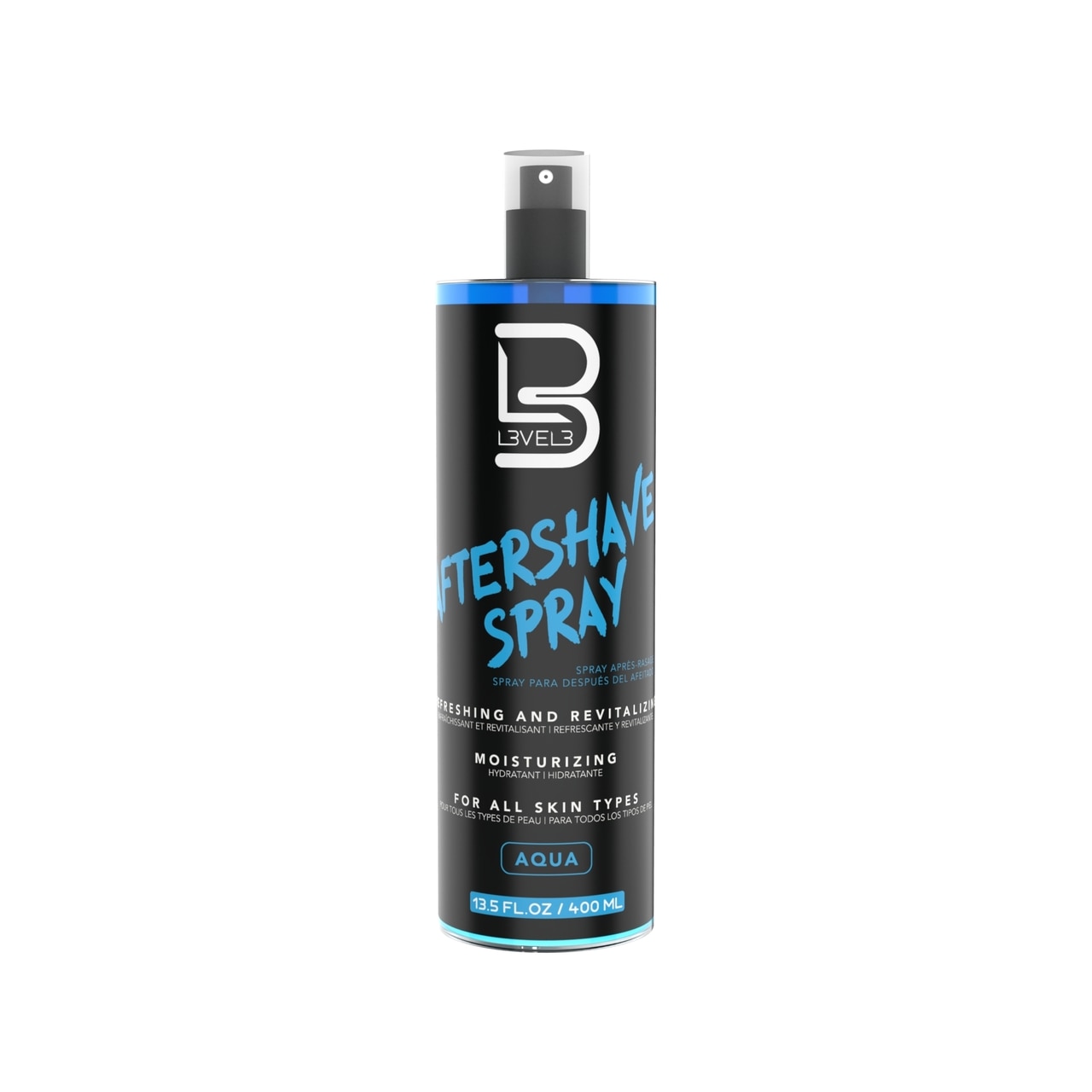 ITEMIMAGEURL1 L3VEL3 After Shave Spray Cologne Aqua 400ml - Image 1